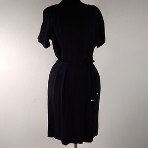 VINTAGE A LESLIE FAY ORIGINAL WOMEN DRESS ML